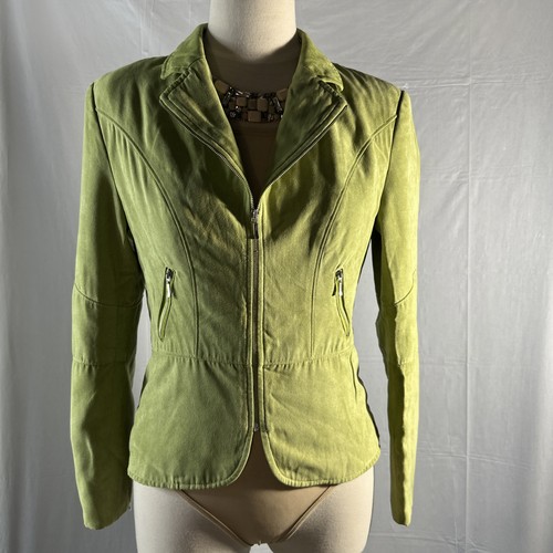 Vintage faux suede pistachio - faux,