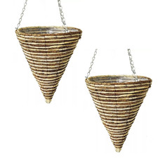 12" Hanging Basket Cone Garden