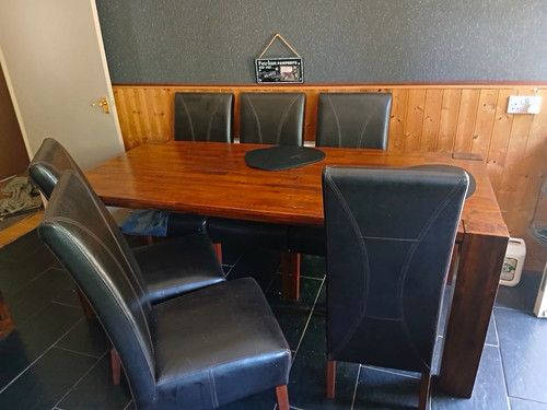 Rectangular dark wood dining - dark,