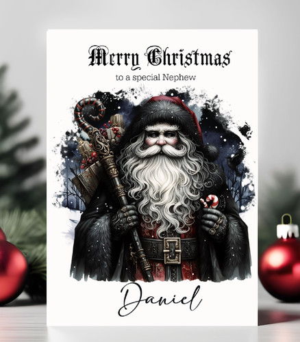 Gothic santa candy canes - santa,