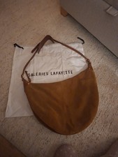 Tan Suede Handbag  With Tan