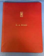 Rolls Royce 25 Years Long Service Award Hardcover Book - Original 1960’s