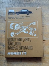 Simca 1300, 1301, 1500, & 1501 (1963-1972) Workshop Manual