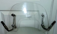 Genuine Vespa Piaggio Scooter Vintage Windshield Wind Deflector with Brackets