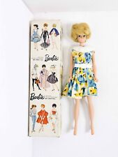 Vintage Mattel Barbie 850 | Bubblecut Blonde | Floral Dress | Box & Stand