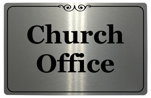 Church office metal - church,