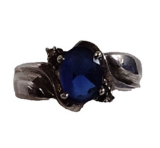 Sterling Silver with Lab