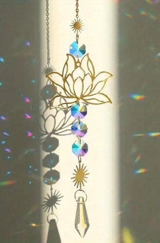 Gold crystal lotus flower - /,