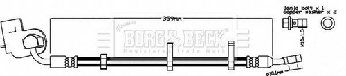 Brake hose fits - jaguar, xj