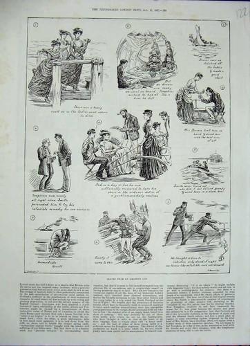 Original old antique print - antique,