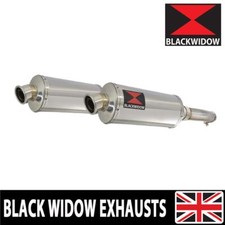 GL1500 GL 1500 Goldwing Twin Exhaust Silencer Kit 300mm Oval Stainless 300SS