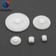 Pack Of 5 Plastic Gears Cogs And Gear Rack Various Sizes Toy Model DIY Part