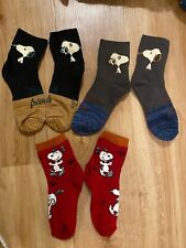 Snoopy cushioned crew socks
