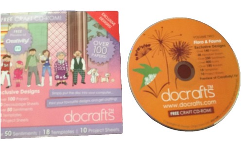 Docrafts roms flora - cd, x2
