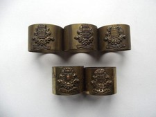 WW1 TRENCH ART NAPKIN RINGS X 5