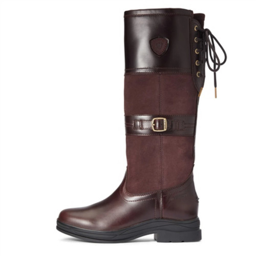 Brown leather suede - brown, riding