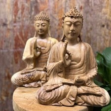 Hand carved large wooden - large,