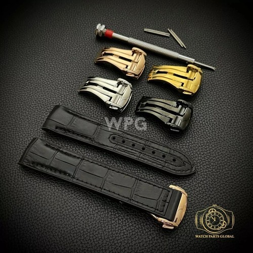 New 22mm black - leather, &