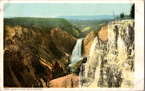 Vintage postcard yellowstone - vintage,