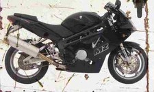 MZ 1000S 2004 Aged Vintage Photo Print A4 Retro poster