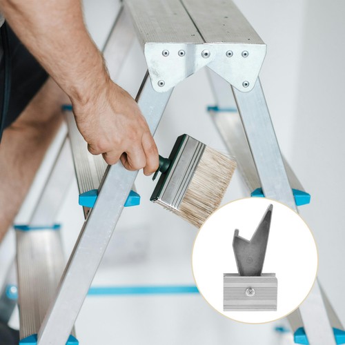 Silver aluminum ladder rung - ladder,
