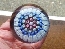 OLD ENGLISH ARCULUS GLASS MILLEFIORI PAPERWEIGHT