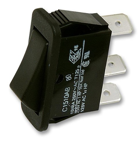 Rocker switch spdt black - switch,, spdt,