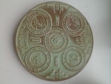 Vintage Frankoma Indians Of Oklahoma Earthenware USA Local Pottery Trivet