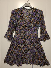 New Look Size 8 Gorgeous Summer Dress A-line Floral Knee-length Womens