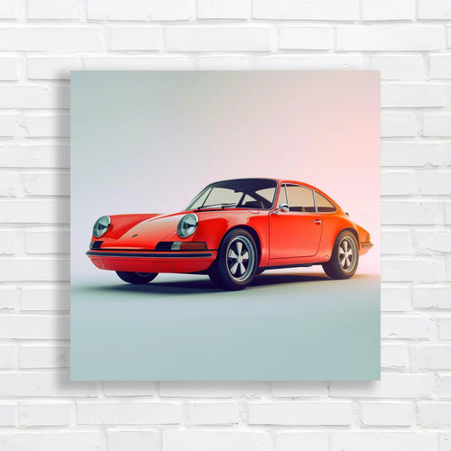 Vintage porsche 911 canvas - vintage,