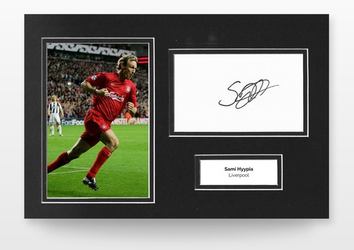 Sami hyypia signed 12x8 - sami,