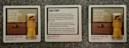 Carling coasters beer mats x - beer,