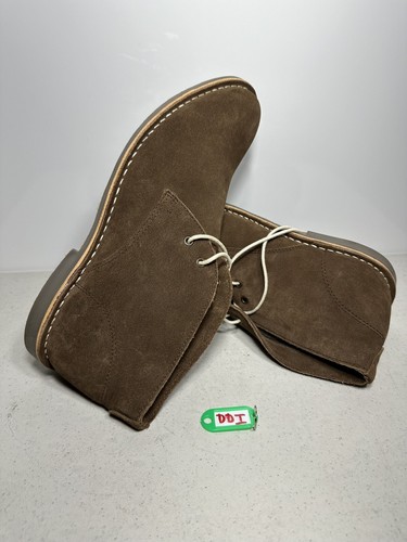 Red tape brown suede - red, mens