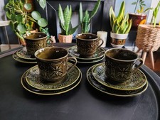 Vintage Tams Cups Saucers and Side Plates Made In England Set of 4