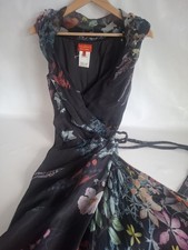 Vivienne Westwood Red Label Silk Floral Asymmetric Wrap Dress - IT 42 / UK 10 - 