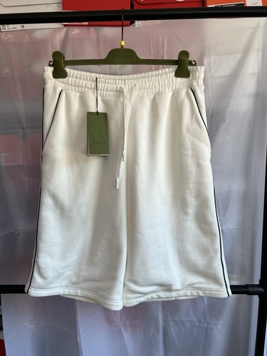 Gucci logo sweat shorts white - gucci,
