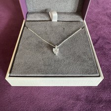 Beaverbrooks Heart Pendant Necklace – With Original Box & Bag