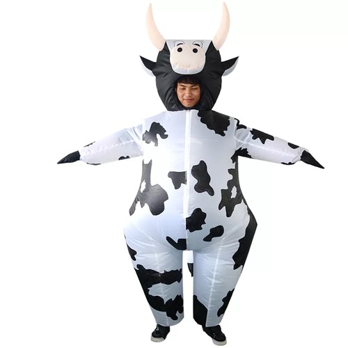 Funny inflatable cow costume - funny,