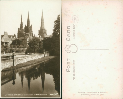 Lichfield cathedral garden - cathedral, &