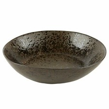 6 X Rustico Black Ironstone Pasta Bowl 22 cm Resilient Collection Stoneware