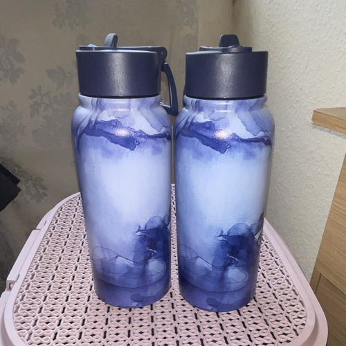 Pack blue marbled plastic - 2,