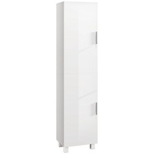 HOMCOM Tall Storage Cabinet with Adjustable Shelves and Double Doors