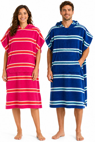 Changing robe striped velour - changing,