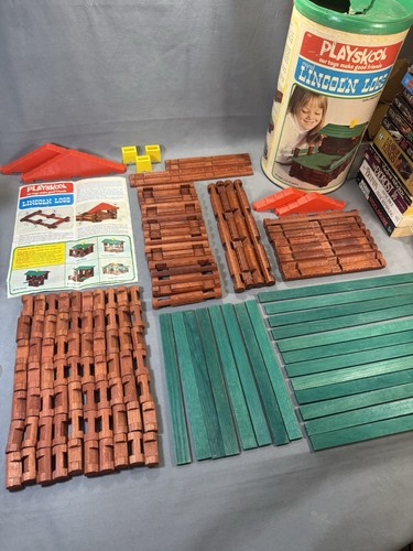 Vintage 1974 lincoln logs - vintage,