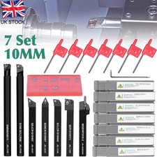 Lathe Turning Tool Set 10mm Shank Carbide Turning Tools Metal Lathe Tools Holder