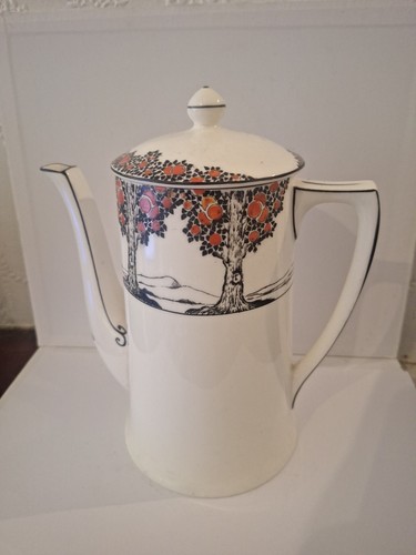 Crown ducal art - deco, orange