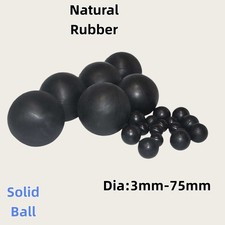Round solid rubber - round, ball