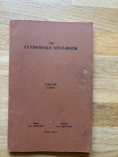 Clydesdale stud book vol - clydesdale,