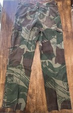 Original Rhodesian Army Brushstroke Camo Trousers/Pants Size 34x32