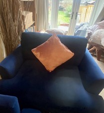 DFS Sofa Cuddler Navy